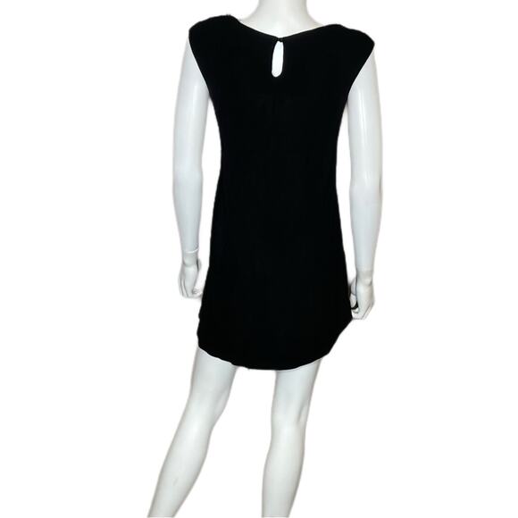 Elizabeth and James Solid Black Sleeveless Mini Dress Women’s Sz S - Picture 3 of 6